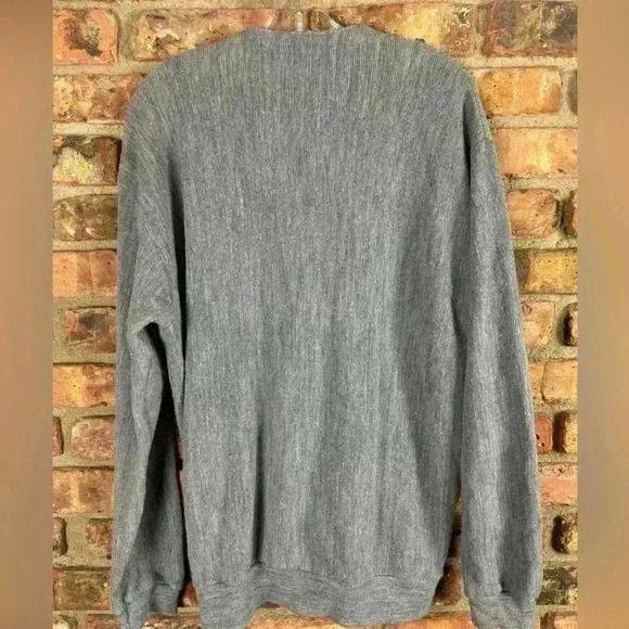 VTG Par‎ Four Sweater Men L Gray Button Front Golf  Cardigan - Picture 2 of 2